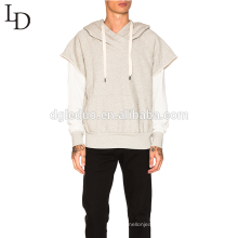 New design grey hooded sweatshirt mens pullover hoodie with pocket